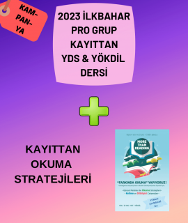 2023 İlkbahar Pro Grup Kayıttan + Kayıttan Okuma Stratejileri