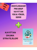 2023 İlkbahar Pro Grup Kayıttan + Kayıttan Okuma Stratejileri